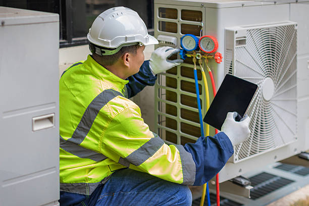 Professional Air Duct Cleaning technician working in Silver Spring, MD